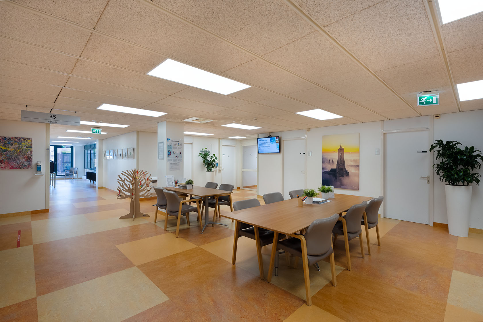 Ziekenhuis wachtkamerverlichting