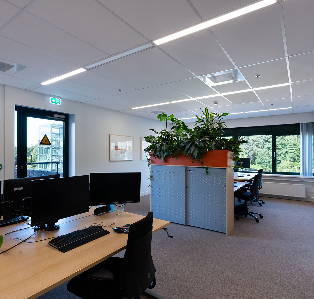 Kantoorverlichting in ziekenhuis