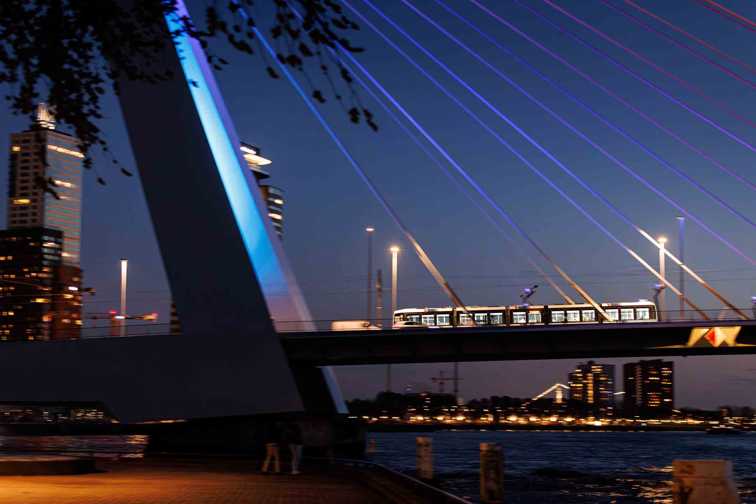 Verlichting erasmusbrug