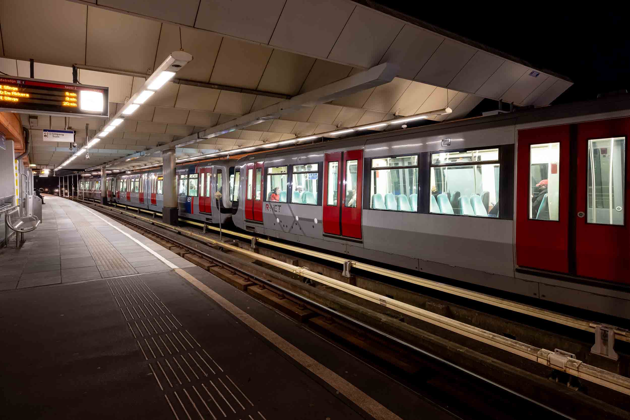 Verlichting metro RET