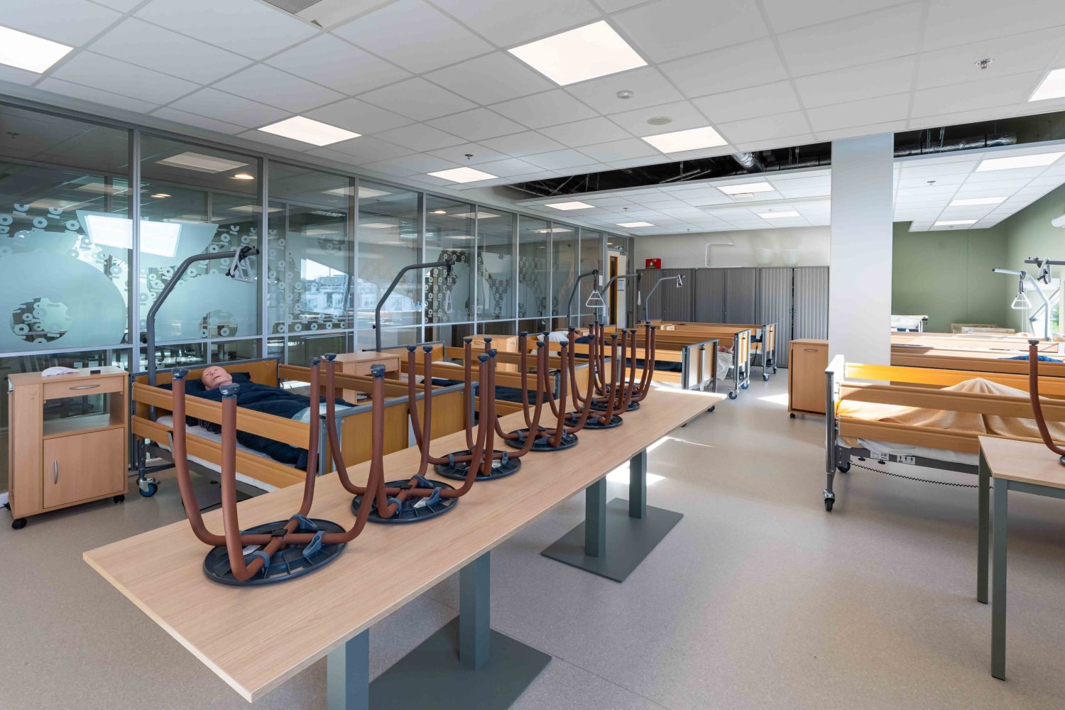 Verlichting in schoolgebouw