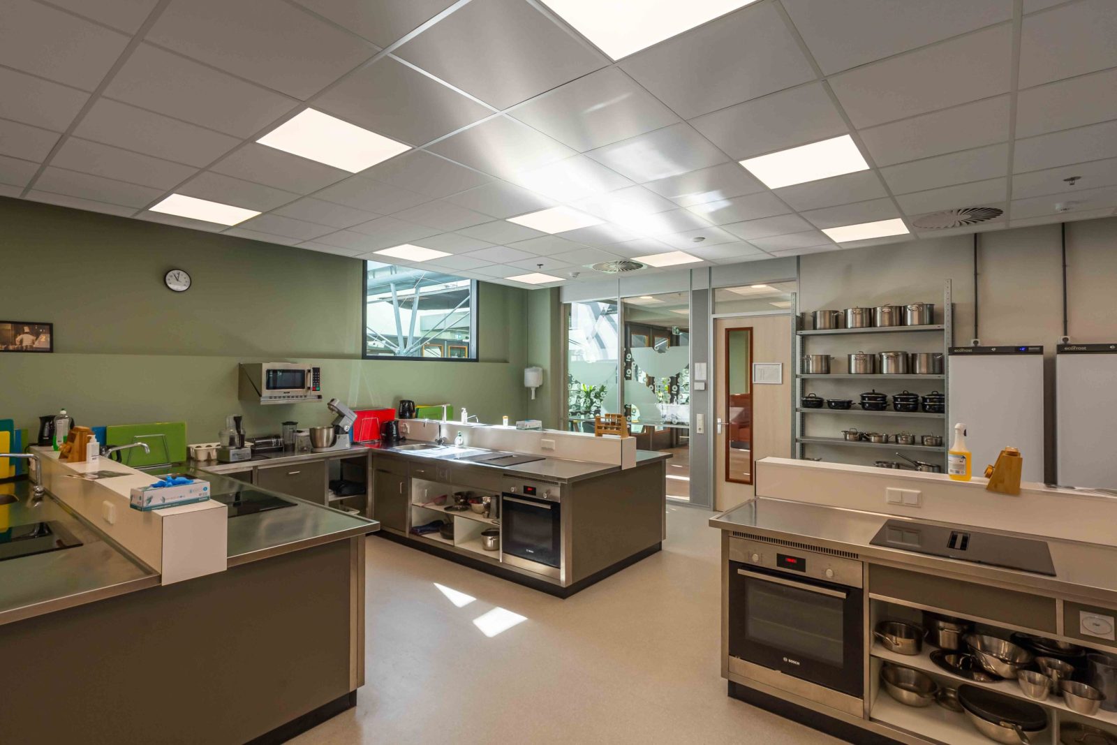 Verlichting schoolkeuken