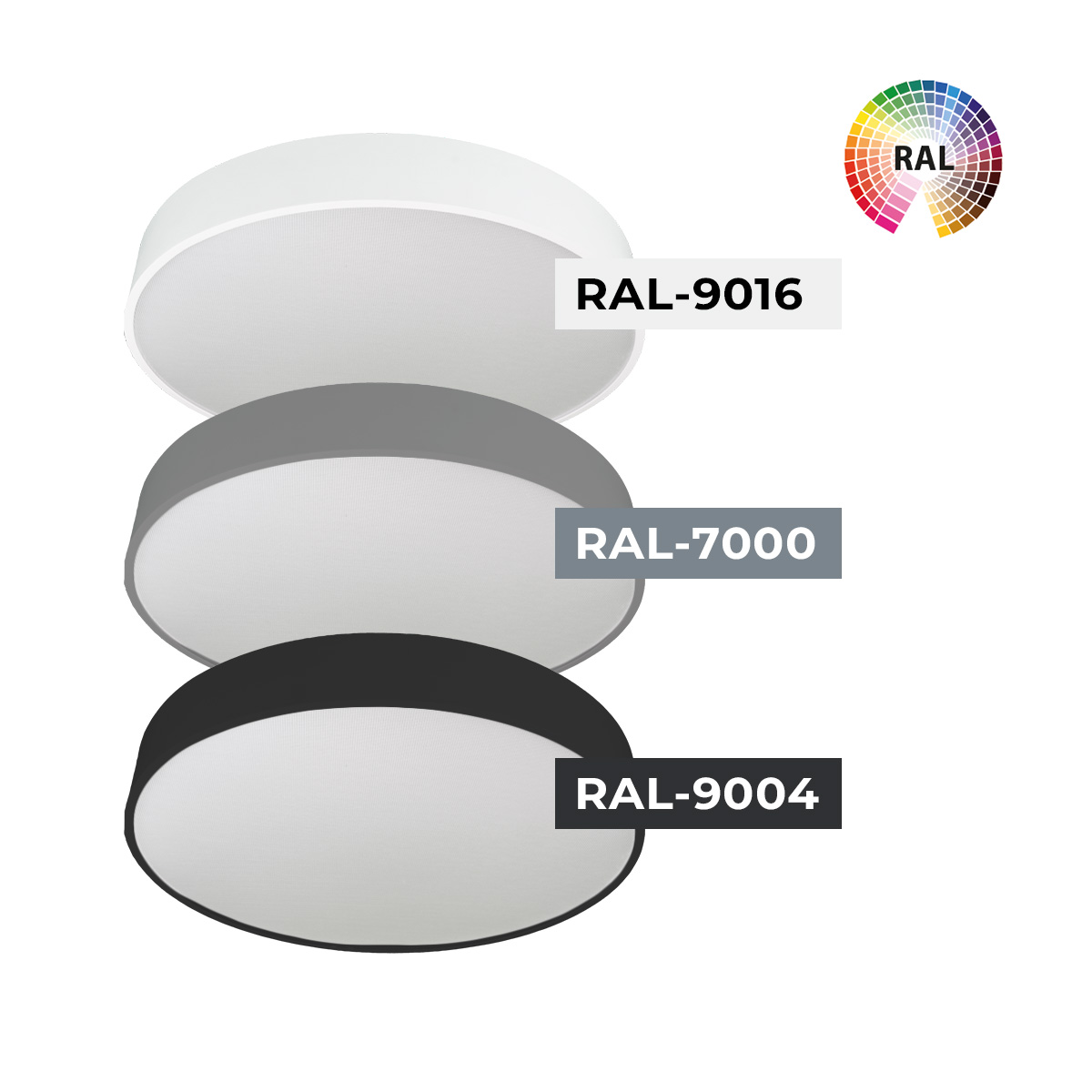 Verlichting RAL kleur